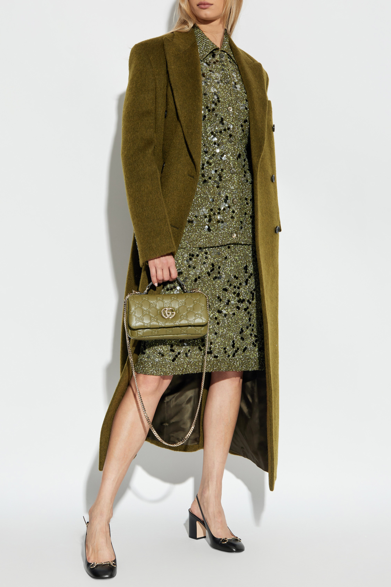 Green Cardigan with pockets Gucci - Vitkac GB
